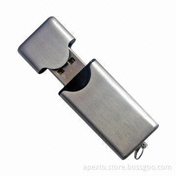 USB Flash Drive with Metal Housing, 512MB, Up to 32GB Capacity